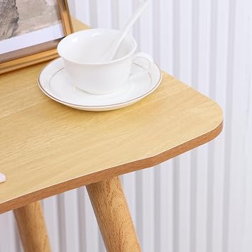Ergonomic Design Computer Desk,Modern Simple Style Home Office Study Desk,Student Small Writing Table with Solid Legs,Laptop PC Table for Gaming Work Writing Study,Spacious Desktop Wooden Color