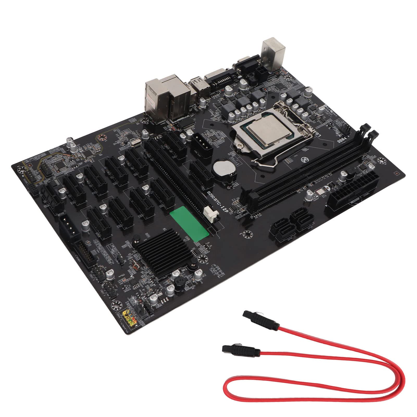 Płyta Główna B250B, Płyta Główna LGA 1151 z 12 Gniazdami PCIe, Wyjście VGA DVI 2.8GHz CPU Szybka Płyta Główna DDR4 do Komputera Stacjonarnego Miner