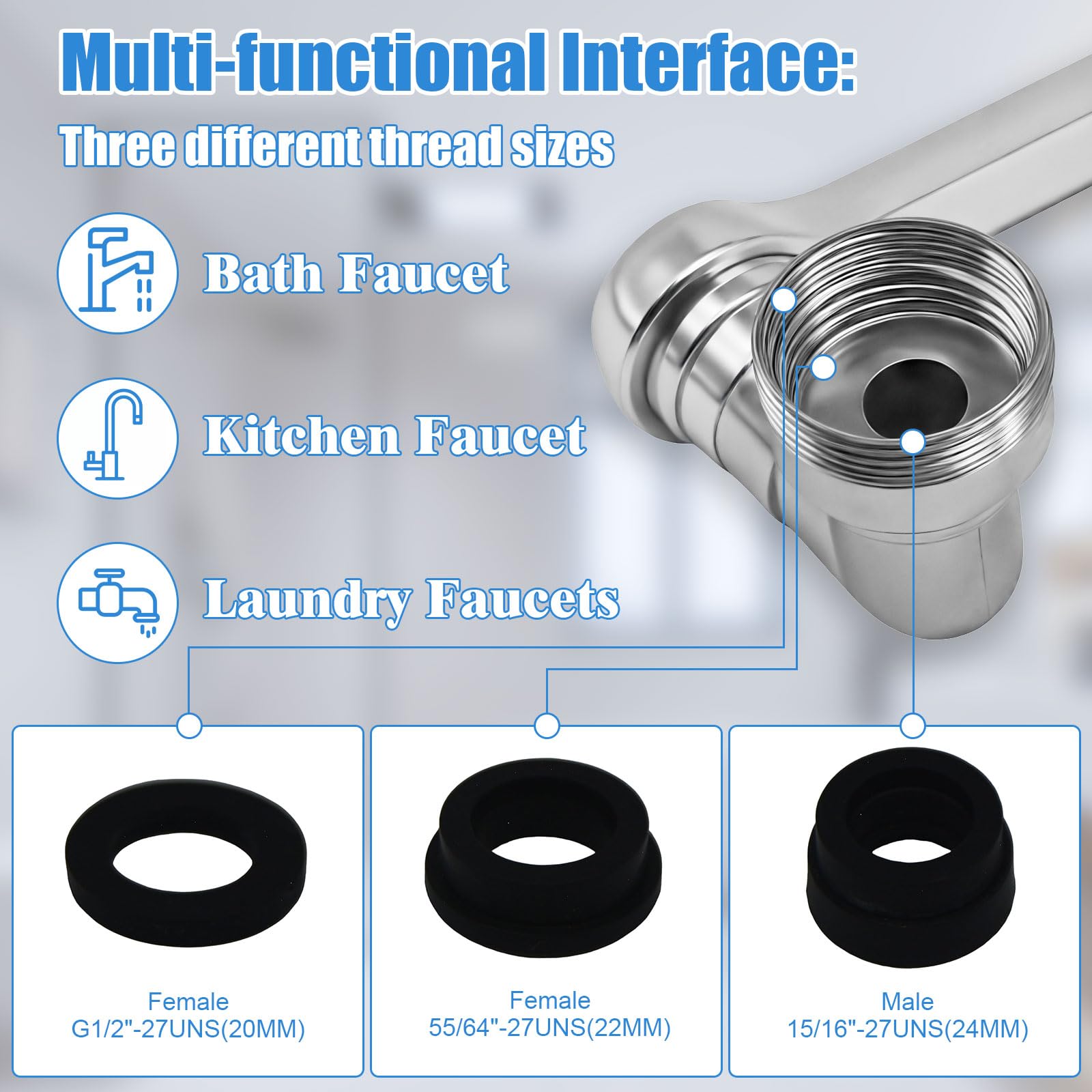 Swivel Faucet Extender - 1080° Rotation -2 Swivel Faucet Extender - 1080° Rotation -2