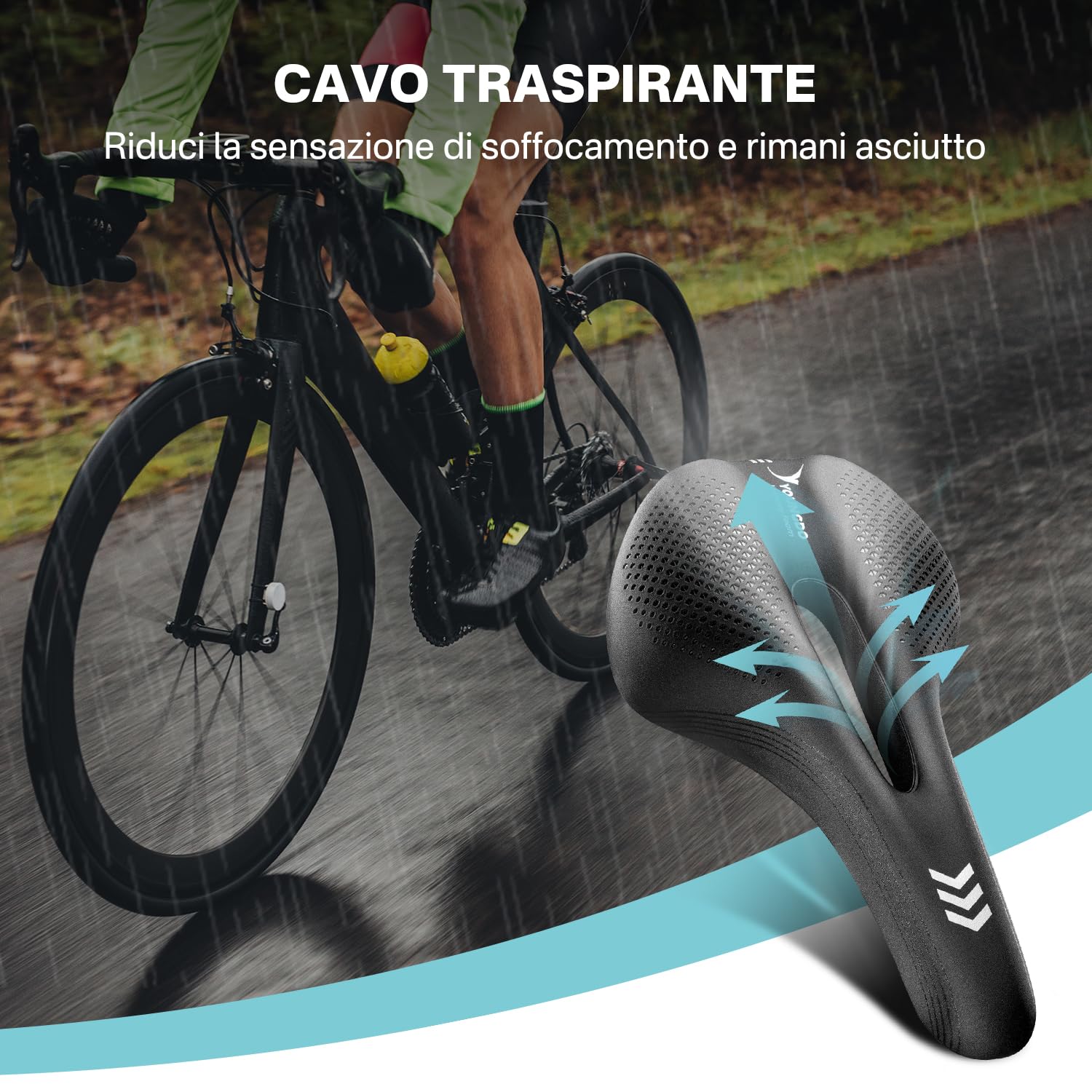 Mountain Bike Sella Per In Gel Comoda E Ergonomica