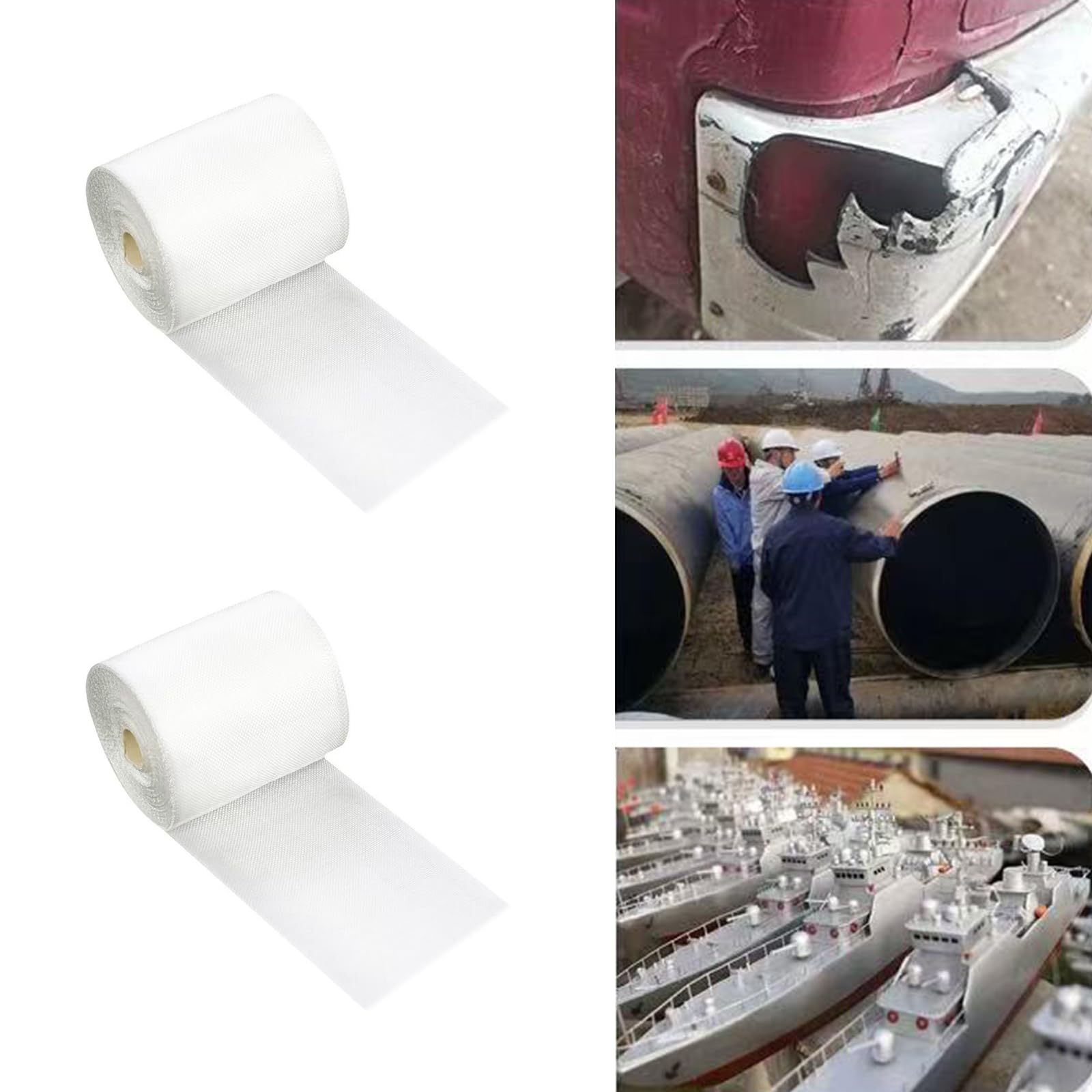 Aoktorkit Fiberglass Cloth Tape,Weave Glass Fiber Cloth,Glass Fiber Mesh Joint Tape,Mesh Woven Fiberglass Fabrics Insulation Tape,2.5cm*30m - Image 3