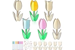 Baphile Wooden Tulips: The Perfect DIY Decor for Spring