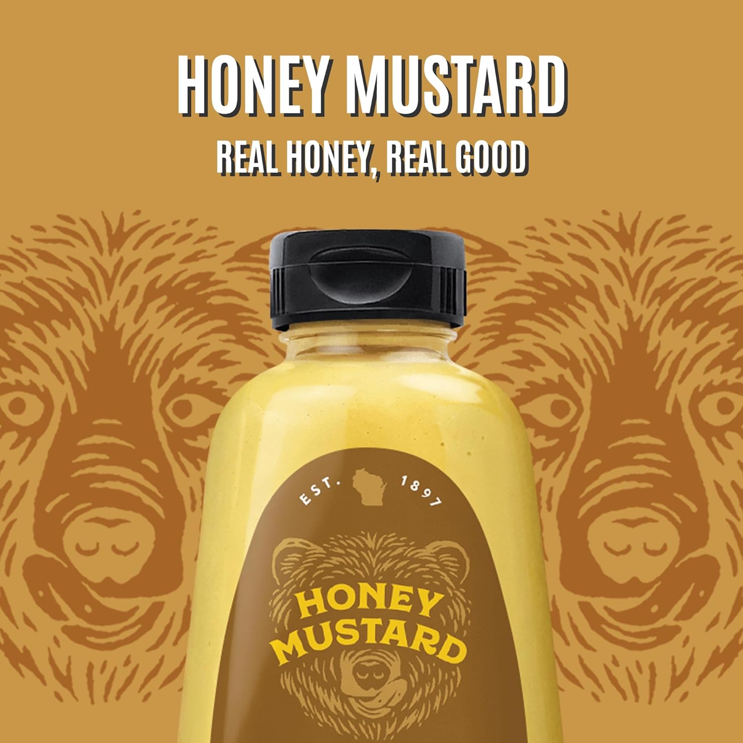 Koops' Honey Mustard, 12 oz. Bottle, 4 Pack