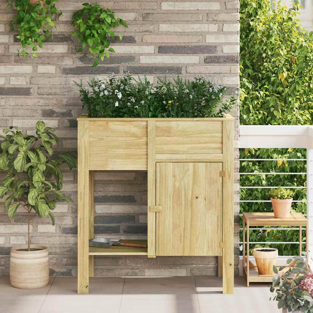 Table de plantation pour jardin et terrasse en pin traité contre les intempéries