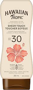 Hawaiian Tropic Sheer Touch Lotion Sunscreen SPF 30, 240mL | Hawaiian Tropic Sunscreen SPF 30, Broad Spectrum Sunscreen, Body Sunscreen, 240mL