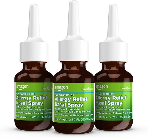 Miniatura 6 de Yaxa Basic Care Spray nasal para alivio de alergias las 24 horas, propionato de fluticasona (glucocorticoide), 50 mcg, fuerza de prescripción