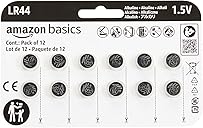 Amazon Basics Amazon Basics 12-Pack LR44 Alkaline Button Cell Batteries, 1.5 Volt, Long Lasting Power, Mercury-Free