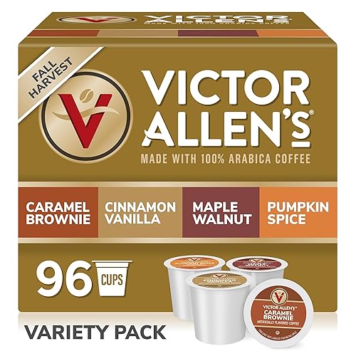 Victor Allen Coffee Fall Harvest Variedad Pack de 96 unidades (Compatible con 2.0 Keurig Brewers)