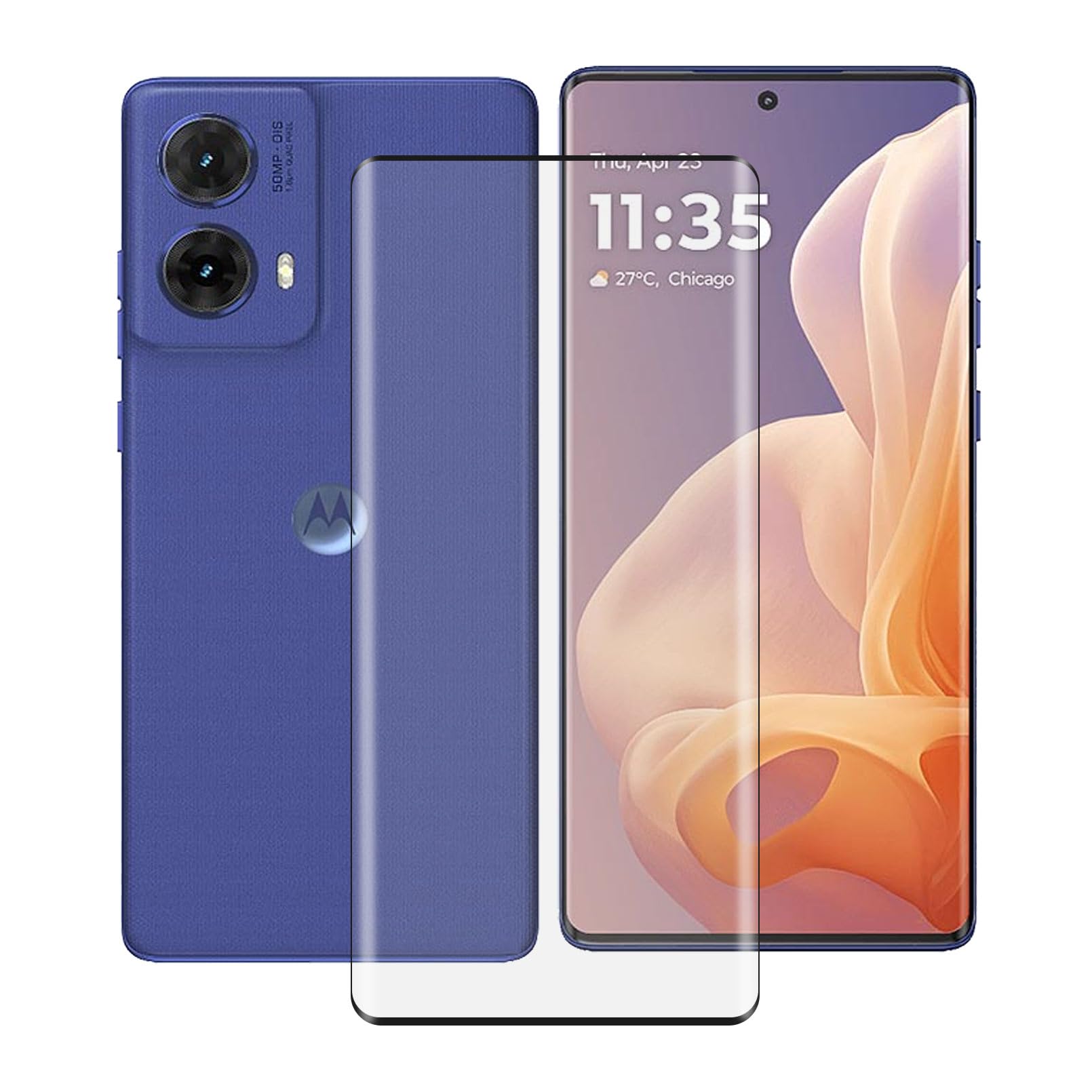 YQINHHME for Motorola G85 5G Tempered Glass Screen Protector, [1 Pack] 9H Hardness Protective Film for Motorola G85 5G (6.67"), High Clear, Anti