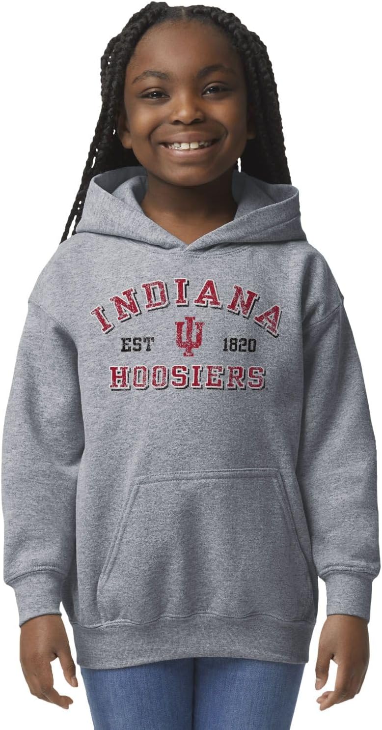 Barnesmith NCAA Unisex Youth Hooded Sweatshirt, Vintage Logo, Color - Image 2