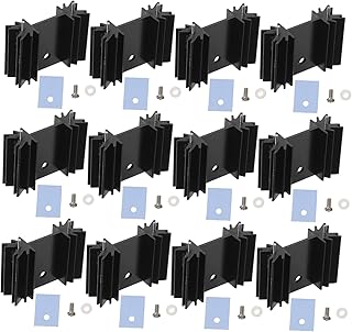 Generic 1 Set Heat Sink Radiator Heatsink Module Aluminum Heating Sink To-220 Heatsink Triode Aluminum Profile Metal Cooler