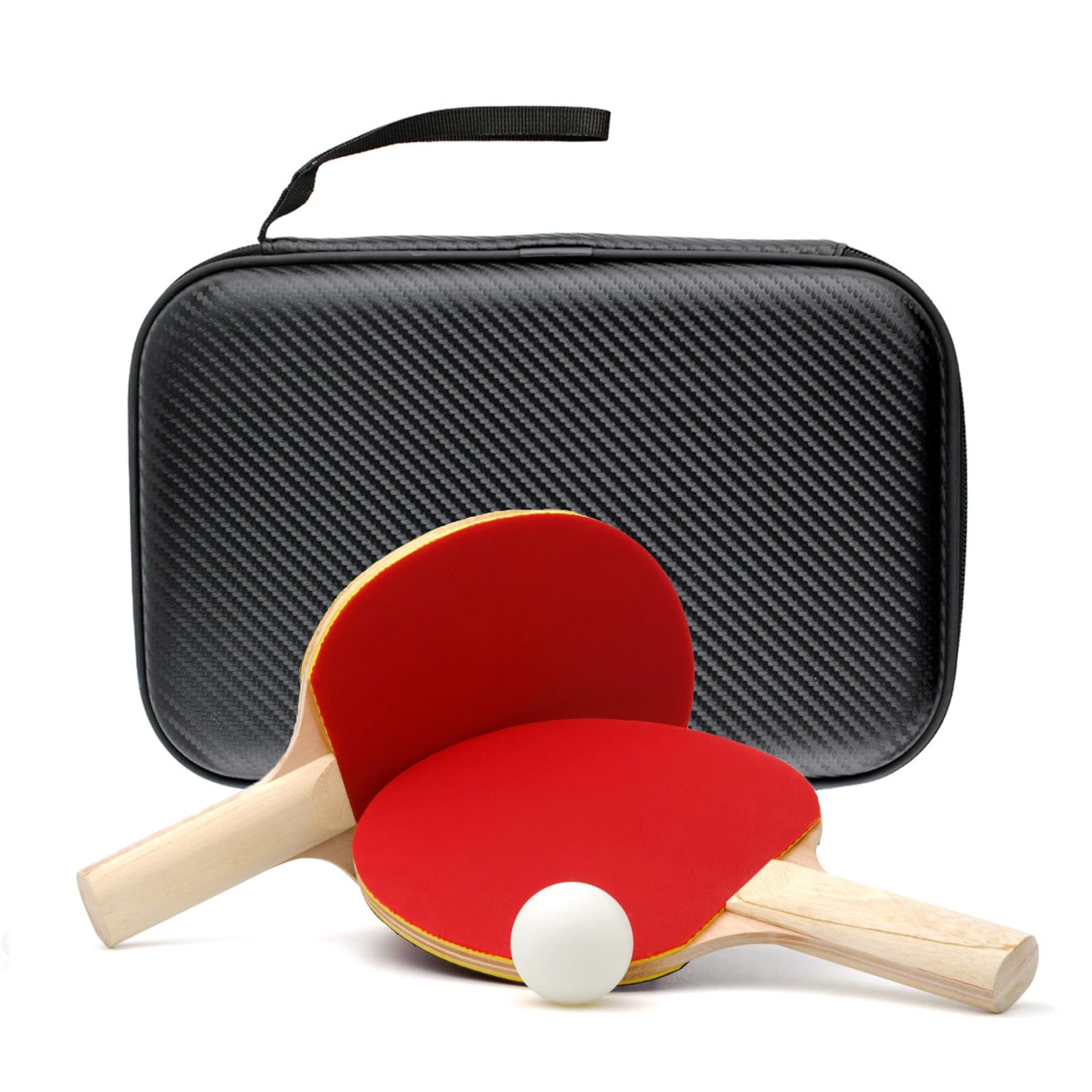 Custodia quadrata per racchette da ping pong, impermeabile, custodia rigida con cerniera