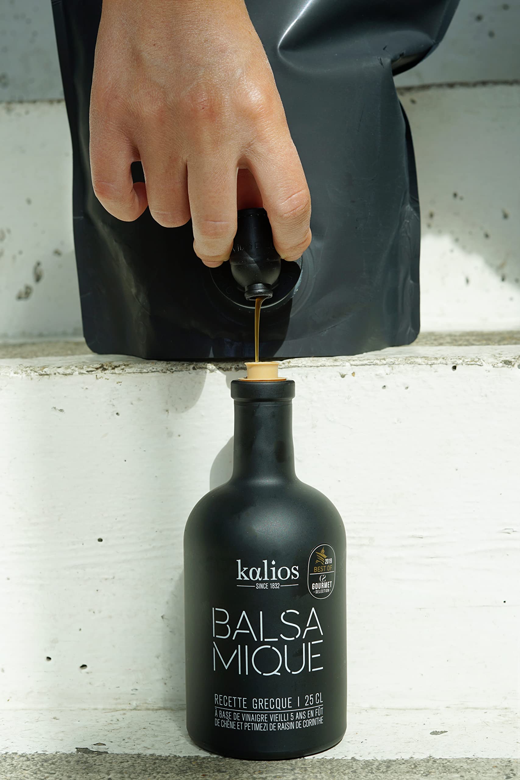 KALIOS - Balsamique au Pétimezi - Elu Best of du Gourmet Selection 2019 - Notes de Fruits Rouges, Miel et Coing - 25 cl