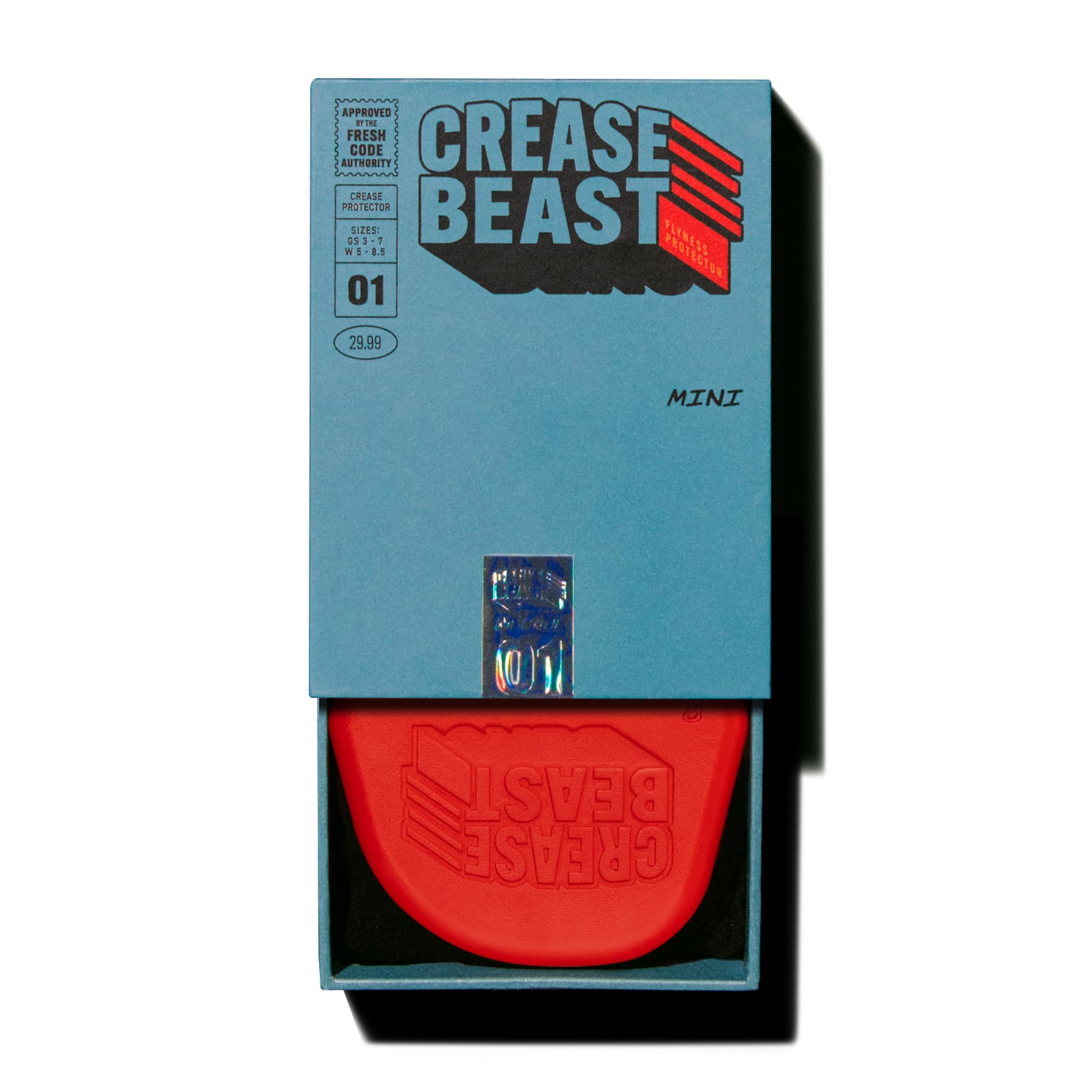 Crease Beast Memory Foam Shoe Crease Protector - Stops Creases in New & Old Shoes - for Jordan’s, Dunks, Air Force for Kid’s (GS) Sizes 3.5-7 & Women's Sizes 5-8.5 - Mini