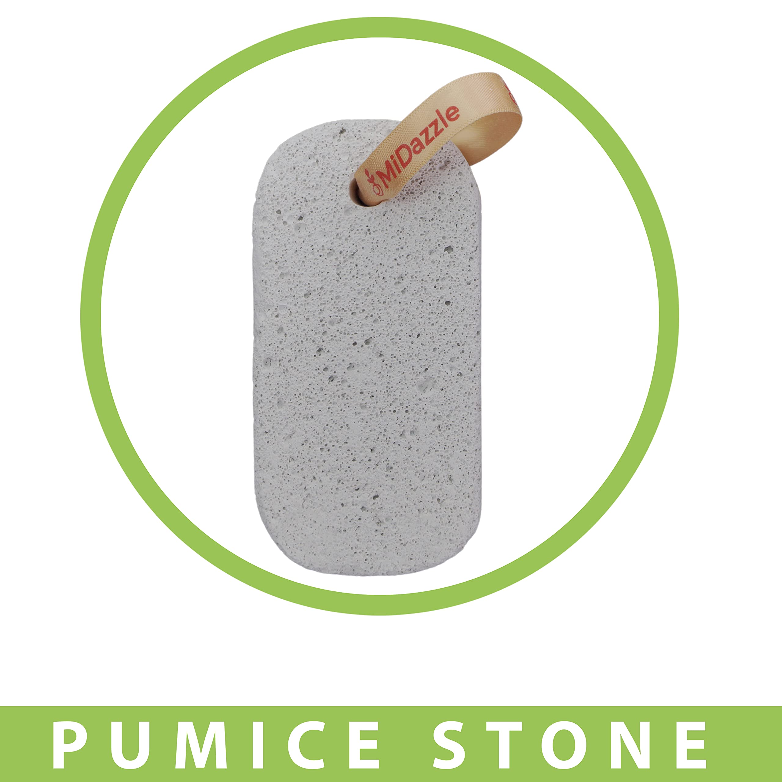 Midazzle Capsule Shaped Pumice Stone (White) - Pack of 2