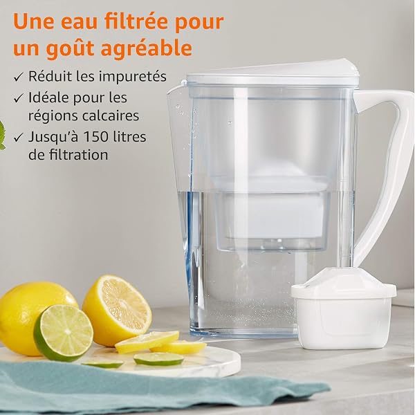 Amazon Basics Cartouches filtrantes, compatibles avec Toutes Les Actuelles BRITA y Compris Les carafes, 6 unité, Lot de 1 - 4