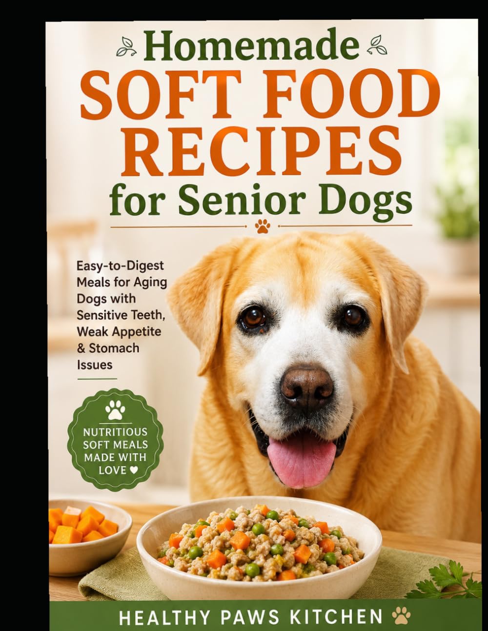 Homemade Soft Food Recipes for Senior Dogs: Easy-to-Digest Meals for Aging Dogs with Sensitive Teeth, Weak Appetite & Stomach Issues (Healthy Paws Kitchen)