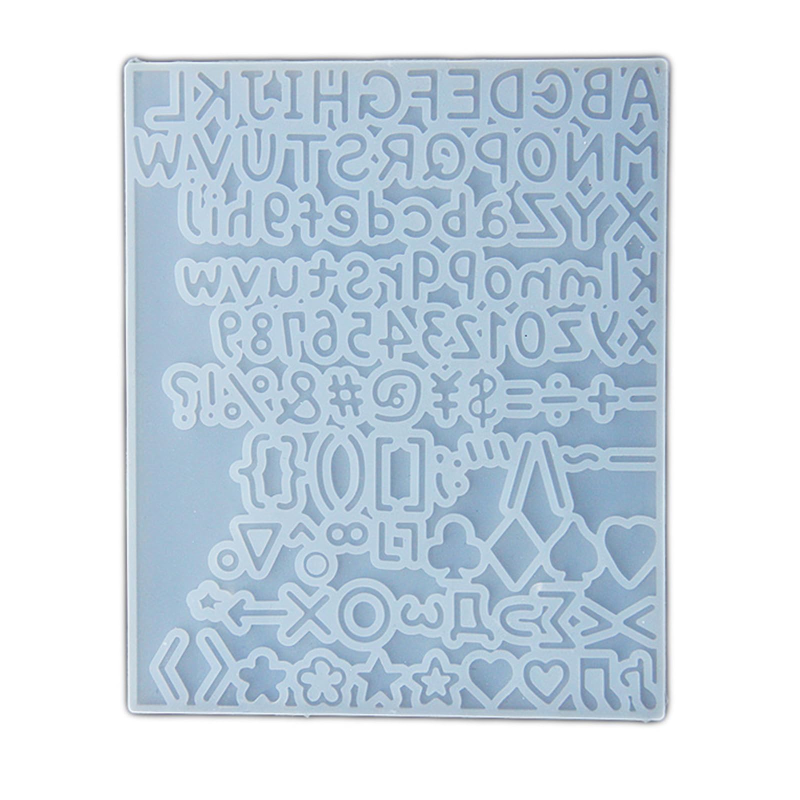 Moules nail art de lettres et chiffres pour décoration de manucure