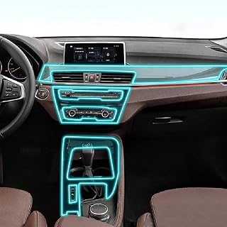 LAVIYE Filme interior do carro Painel de instrumentos Shift console central Anti-risco transparente TPU Filme, para BMW F39 F48 X1 X2 2016-2022