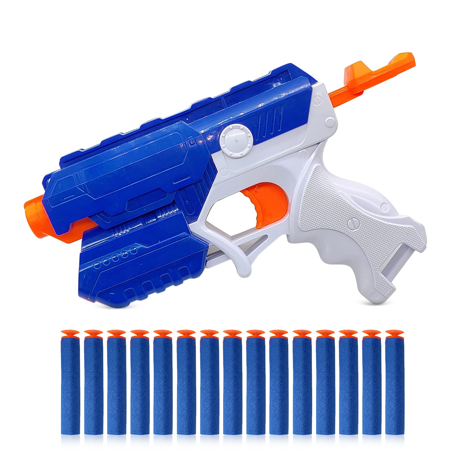 NHR Foam Blaster Gun Toy, Safe and Long Range Shooting Gun, (15 Suction