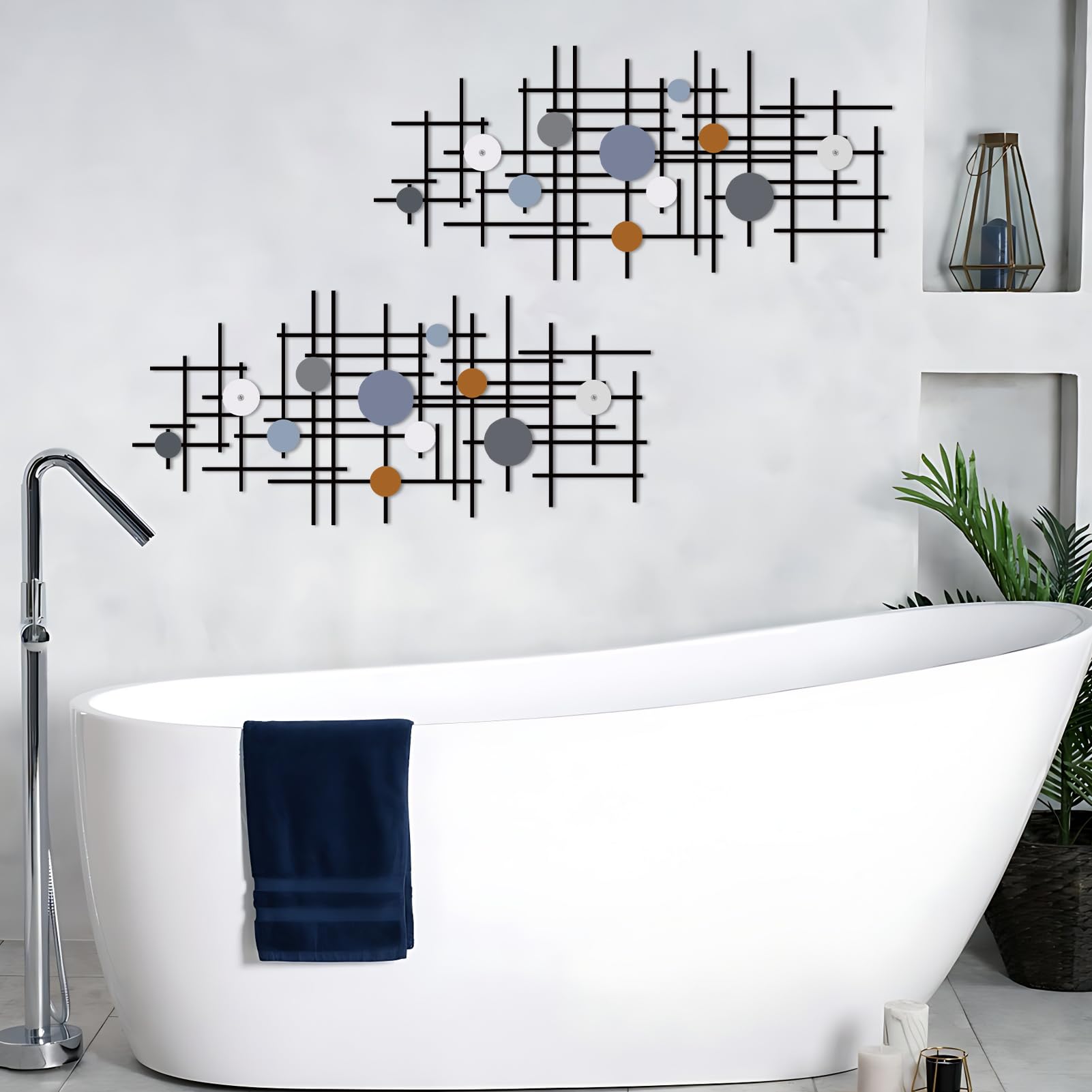 Ruelen Minimalist Geometric Metal Wall Art Review