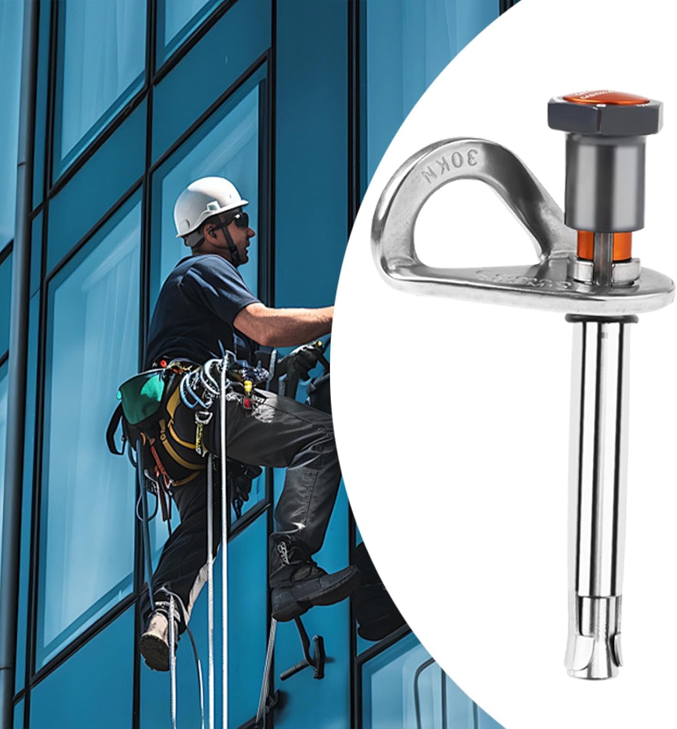 Climbing Holds Anchor,Portable,Removable,Fixed Point,Expansion Bolt and Hanger for High Worker Indoor Outdoor Device