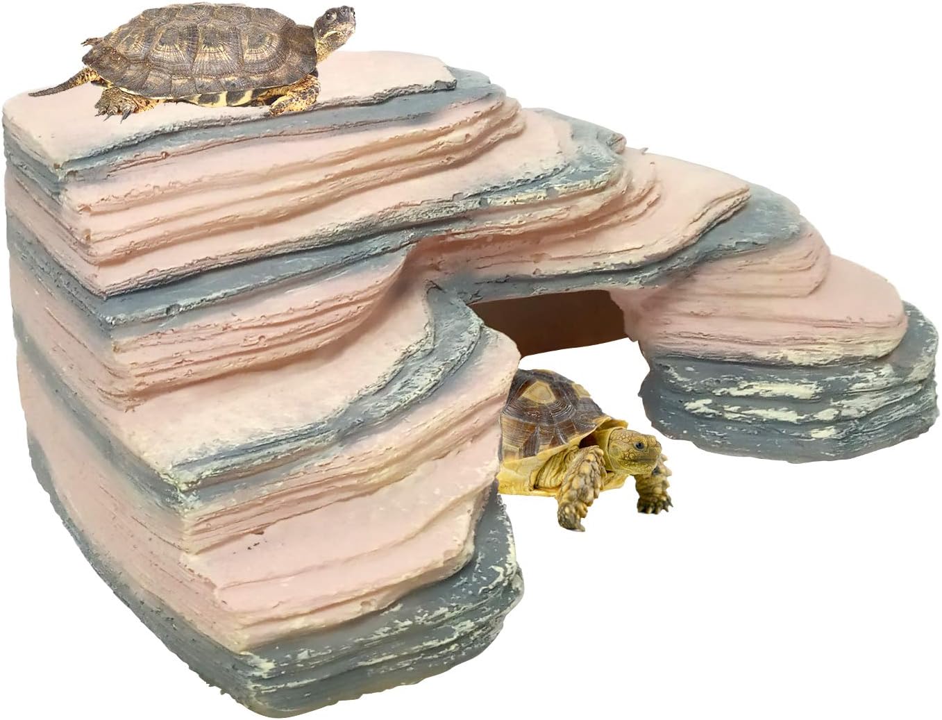 VENUS AQUA Aquarium Ornament – Climbing Tortoise Bridge Resin Décor for Underwater Landscape & Fish Tanks | 22cm x 15.5cm x 9cm