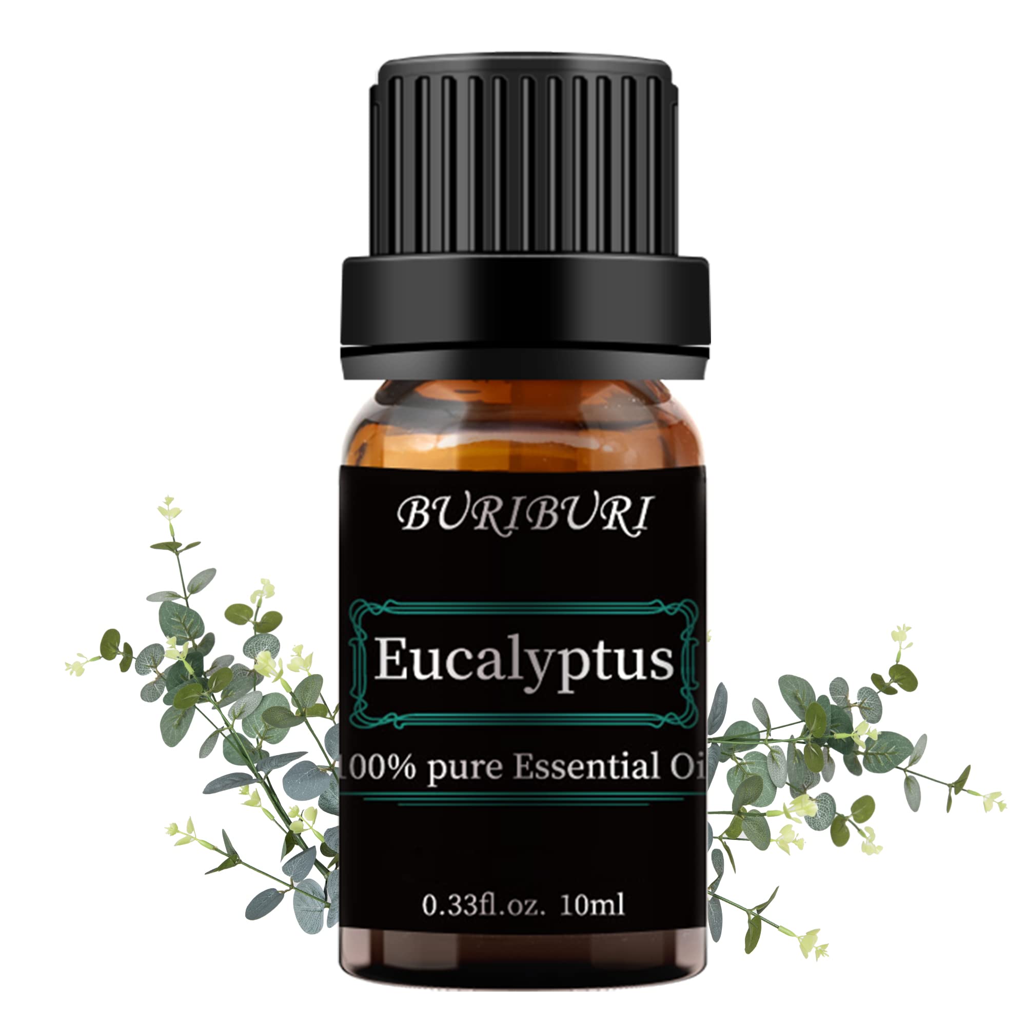 BURIBURIEucalyptus Essential Oil for Diffuser, Valentine's Day Essential Oils 100% Pure, Undiluted, Natural, Organic Aromatherapy Fragrance Oils 10ML for Candle Making Soap Making