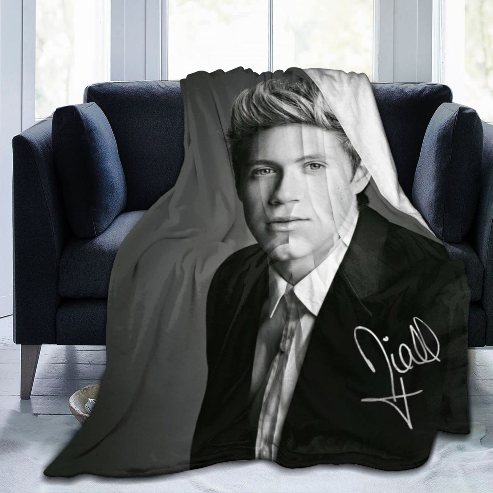YINGD Niall Singer Horan Flannel Blanket Bedding Fleece Blanket Soft Thow Blankets Air Conditioning Blanket For Sofa Couch Living Room