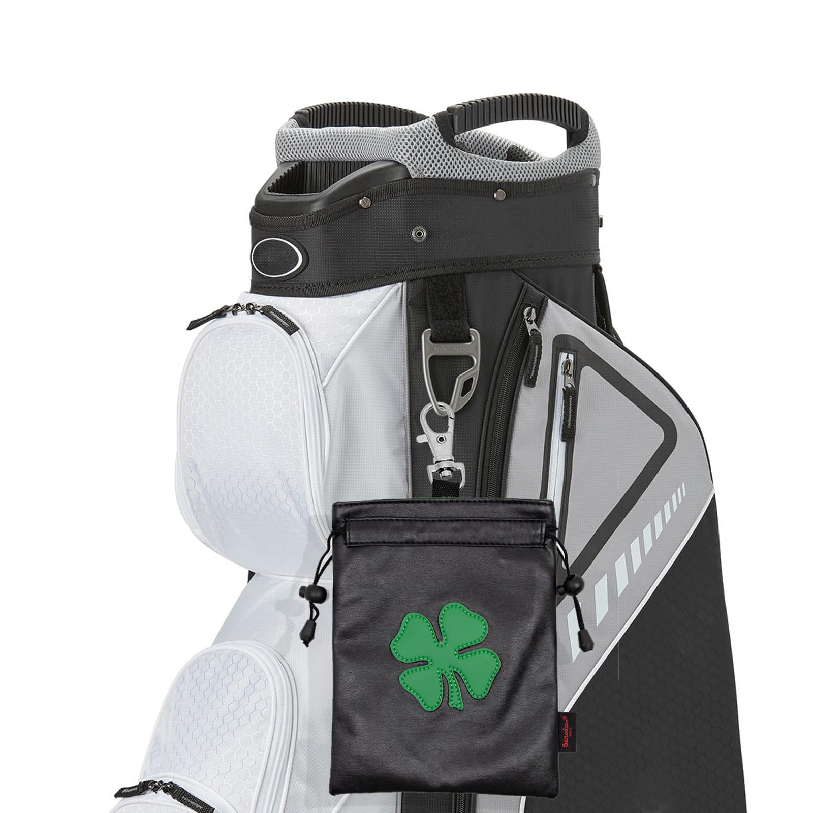 Leather Golf Tee Pouch with Drawstrings - Valuables Bag for Men & Women