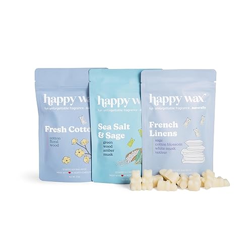 Happy Wax Clean Laundry Mix Premium Scented Natural, Non Toxic