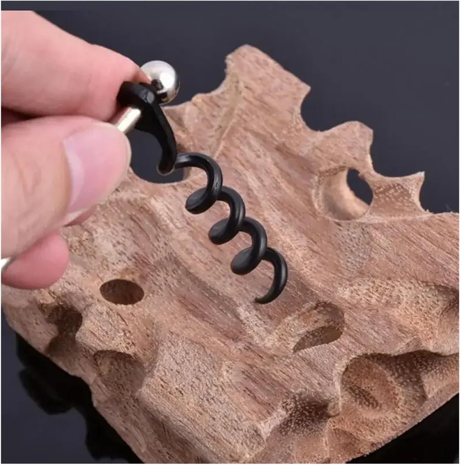Red Wine EDC Twist Stick Corkscrew Stainless Steel Cork Bottle Puller Opener Keyring Camping Profess Kitchen Accessories
