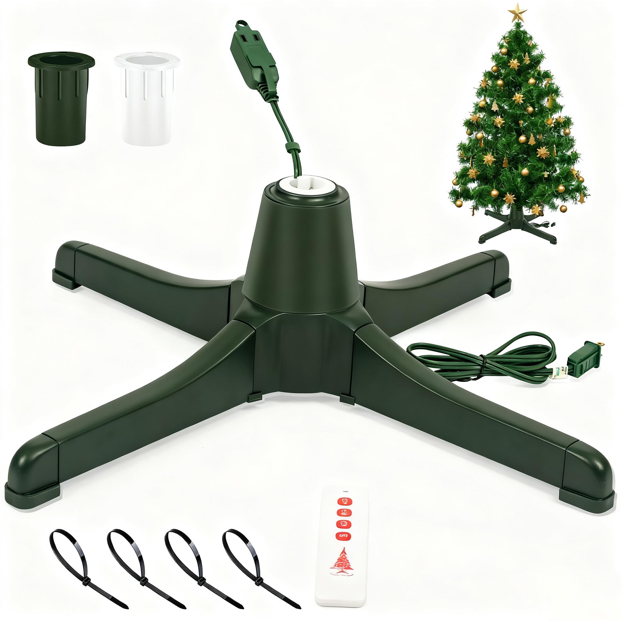 Amazon.com: getlstub Rotating Christmas Tree Stand, Upgraded 6