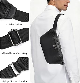 Leather Fanny Pack for Men Women