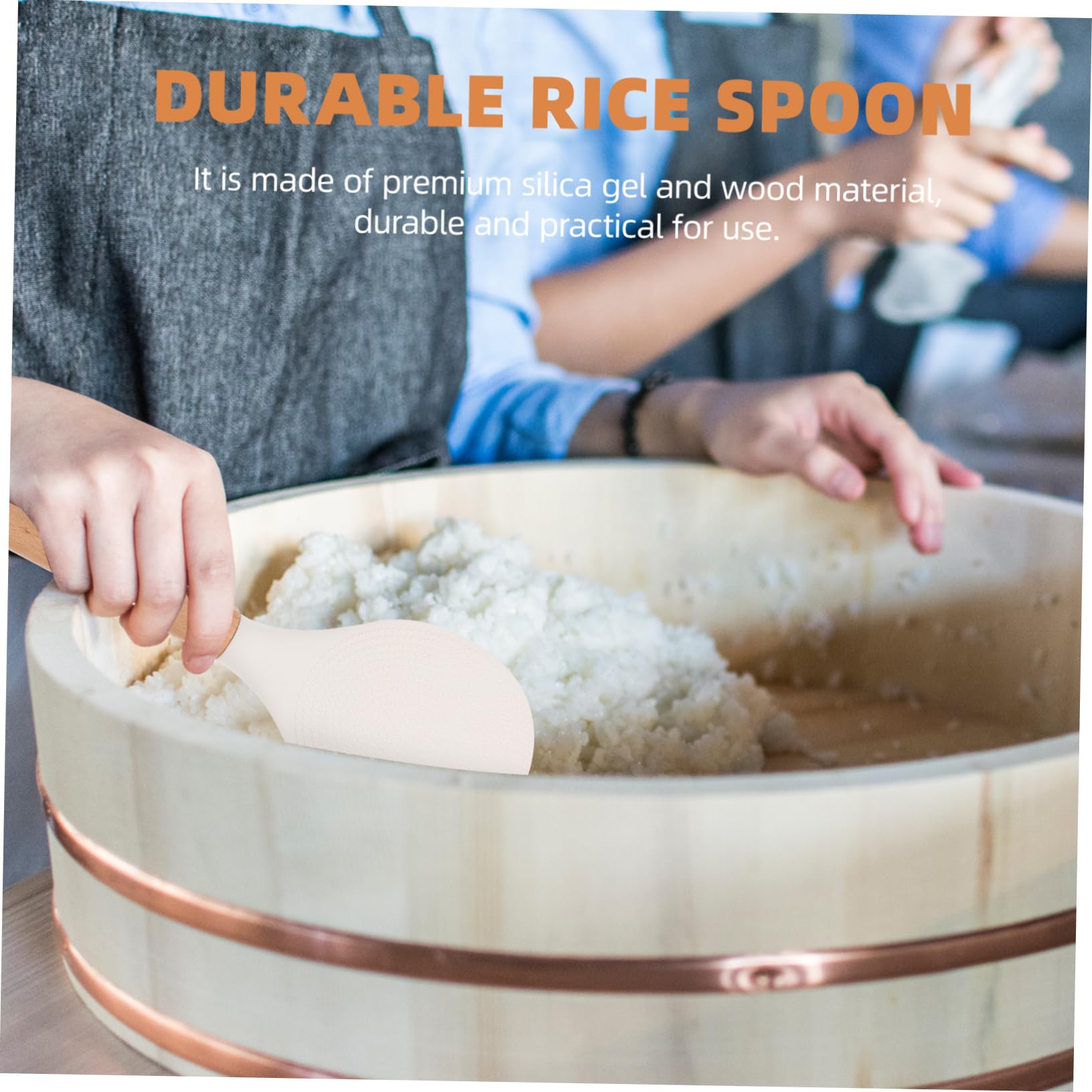 MOLUCKFU Rice Spoon Heat Resistant Non-stick Design for Home and Restaurant Use