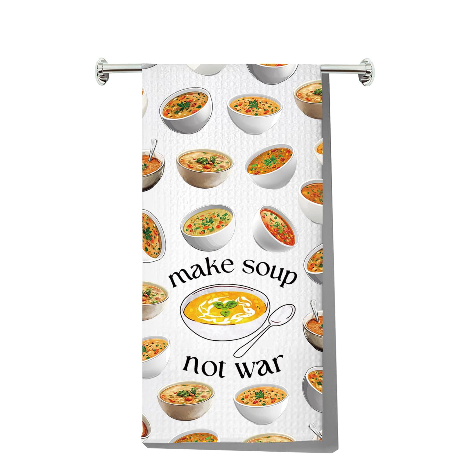 Torchon de cuisine anti-traces pour amateurs de soupe serviette durable LEVLO