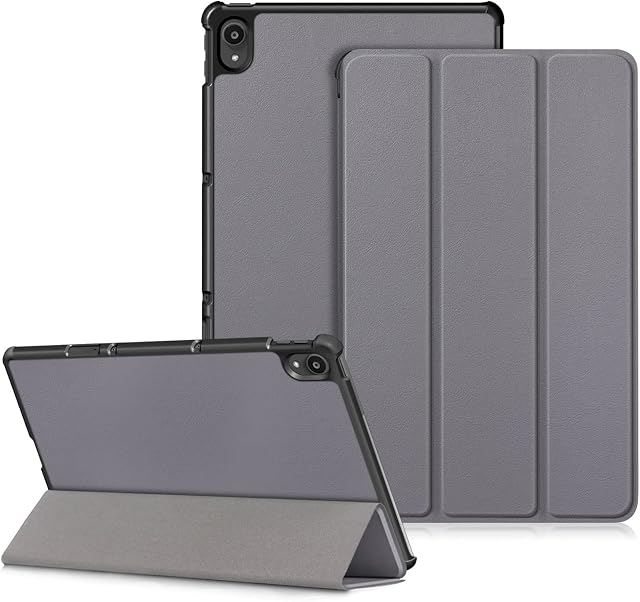 DINGGUAGUA Case For Lenovo Tab P11 Plus 11 Inch Tablet TB-J616F J606F Stand Folio Cover,Gray