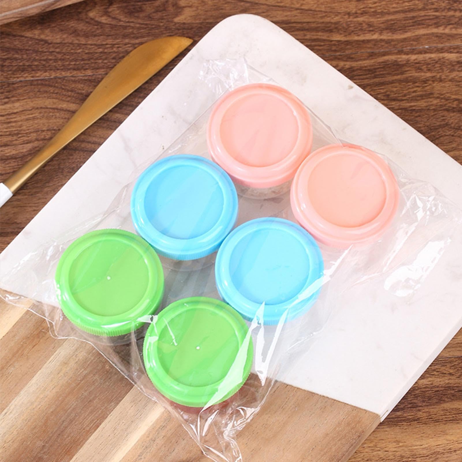 GOMETY Lot De 6 Pots à Sauce 180 Ml Acier Inoxydable – Mini Récipients Anti-Fuite Avec Couvercle Silicone – Idéal Pique-Nique, Bento & Voyage