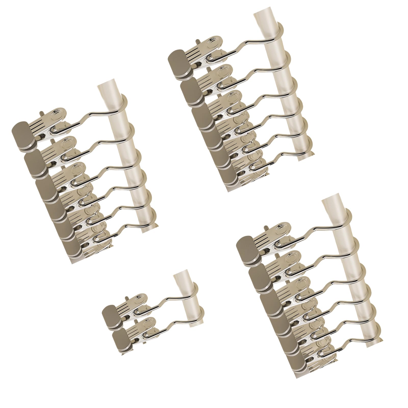 Shatters Proof Metal Garment Clip Extra Wide Without Marking Rubber Grips Wardrobes Clip for Practical Laundry Storage Upgraded Wide Head Clothespins with Hook Spring Mechanism Clothespins Strong Grip