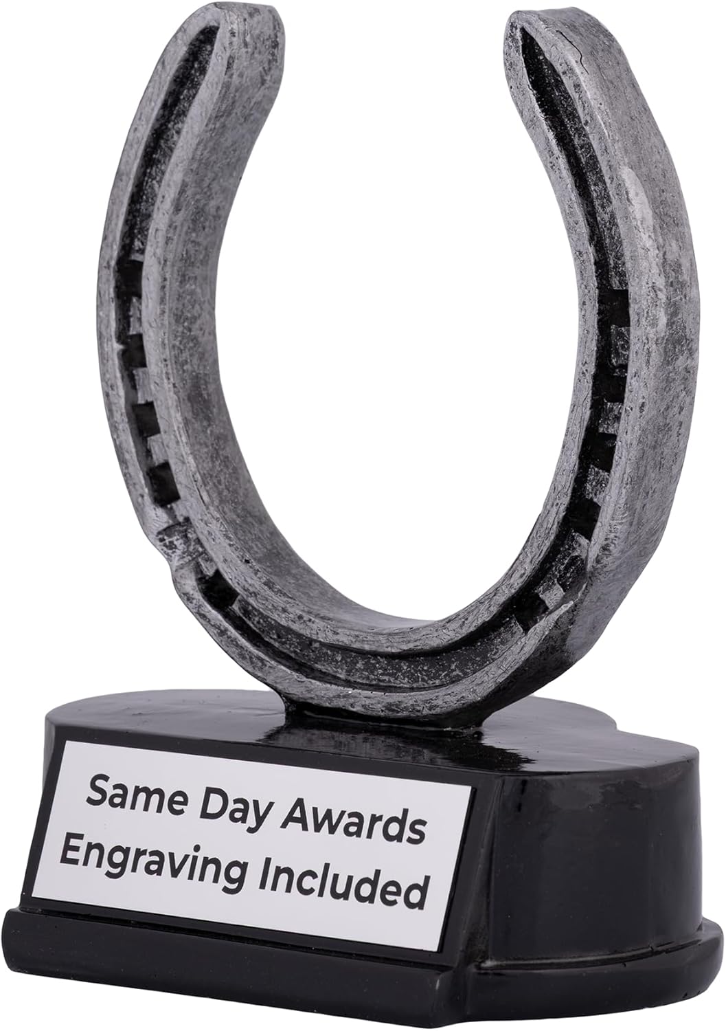 Lucky Horseshoe Trophy with Free Engraving 5.5" Funny Good Luck Award Custom Novelty Fortune Trophy for Office Gag Gifts Milestones and Success Celebrations