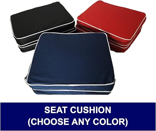 Miniatura 8 de Big Daddy Asientos de estadio súper resistentes, portátiles y fáciles de llevar, dos sillas con dos cojines de asiento, cuatro soportes para bebidas