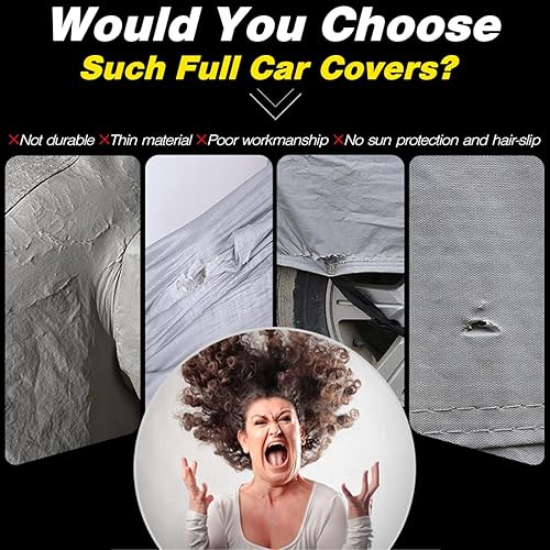 Miniatura 2 de Keyoog - La funda completa de 6 capas para automóvil es impermeable para todo tipo de clima, universal en todas las estaciones, prevención de nieve,