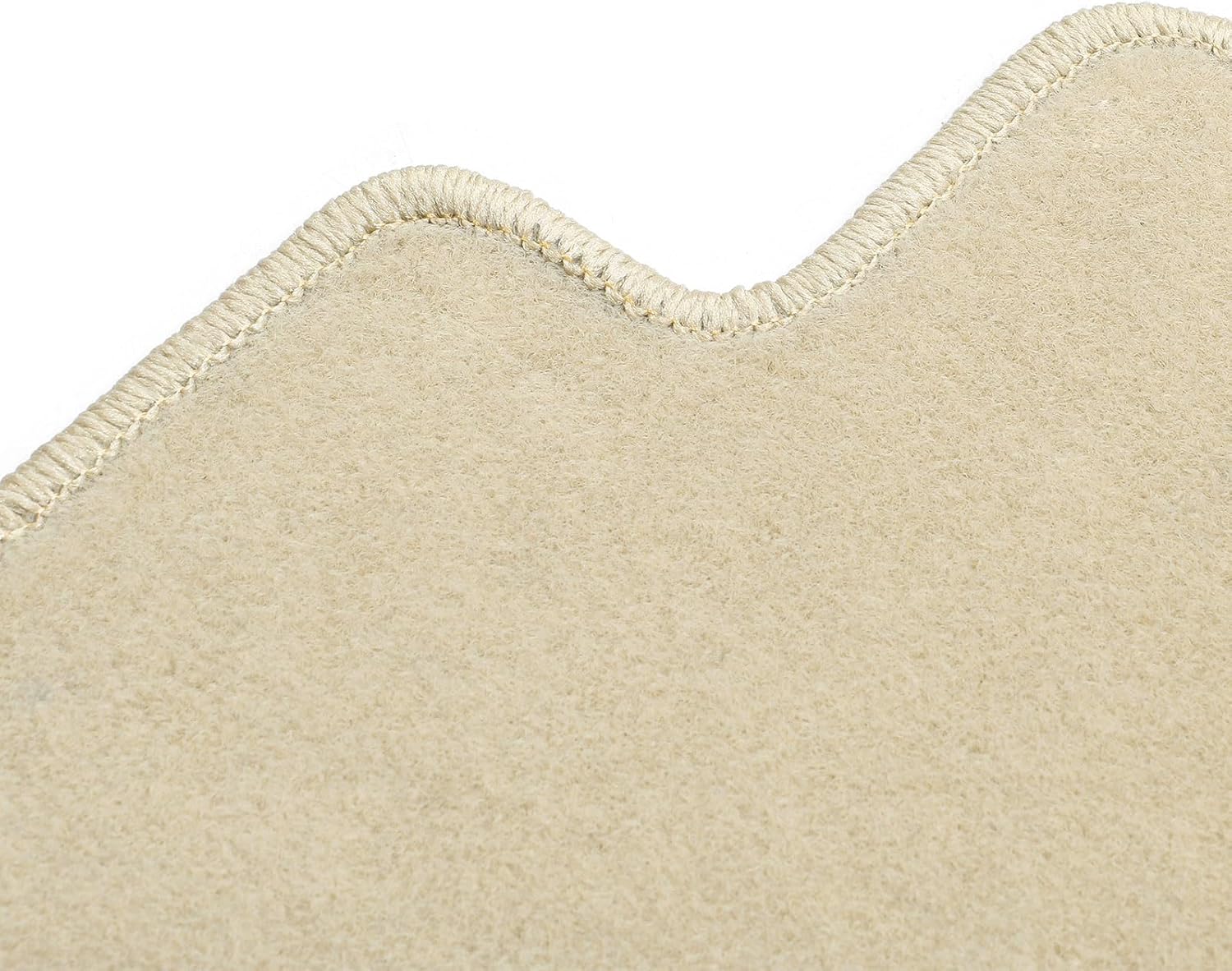 IKON MOTORSPORTS, Floor Mats Compatible with 2018-2024 Nissan Kicks, Beige Nylon Front & Rear Row Car Foot Liners Carpet 4PCS Full Set, 2019 2020 2021 2022 2023