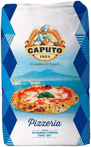 Antimo Caputo Pizzeria Flour 55 LB Blue Bulk Bag - Italian Double Zero 00 - All Natural Wheat for Authentic Pizza Dough, Bread, & Pasta
