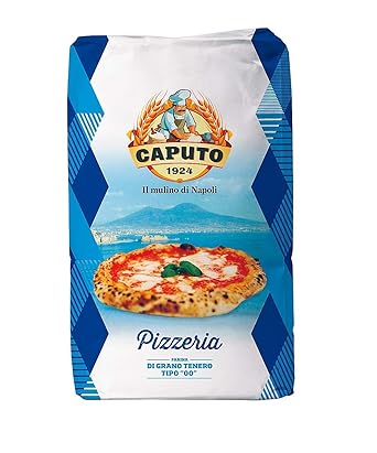 Spicy World Antimo Caputo Blue Pizzeria Flour 55 LB Blue Bulk Bag - Italian Double Zero 00 - All Natural Wheat for Authentic Pizza Dough, Bread, Pasta