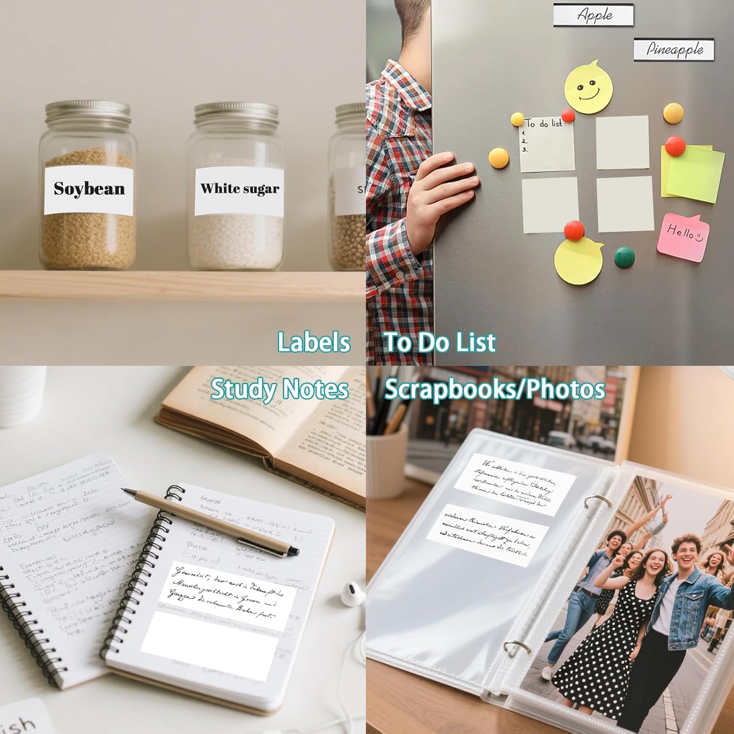 10 Rolls 57 x 25 mm Sticker Printer Paper,Self-Adhesive Compatible with Most Mini Portable Printers. Thermal Paper for Most Camera Paper Roll Refill(White) - Image 6