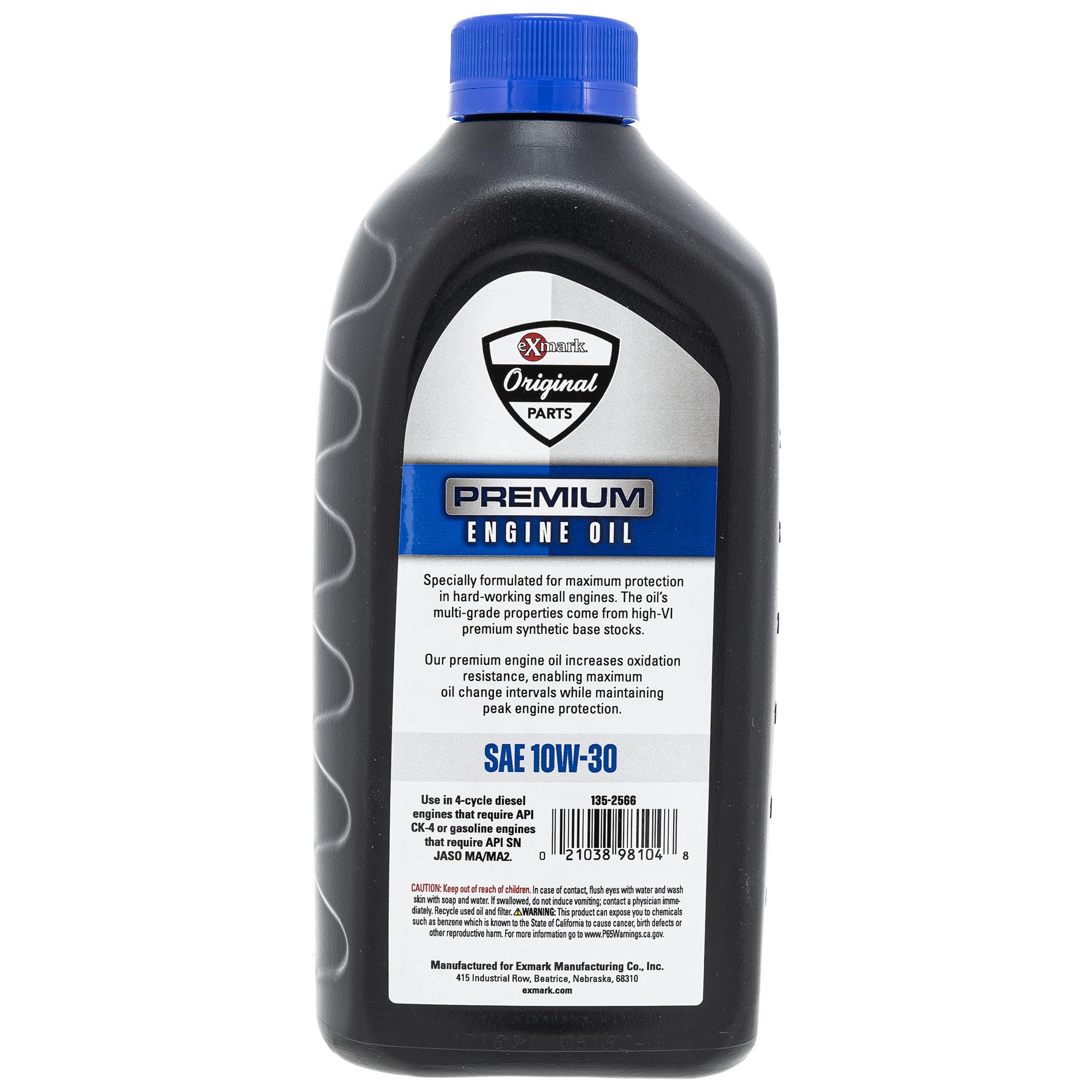 Amazon.com: Exmark 135-2566 Engine Oil 10W-30 Full Synthetic Quart