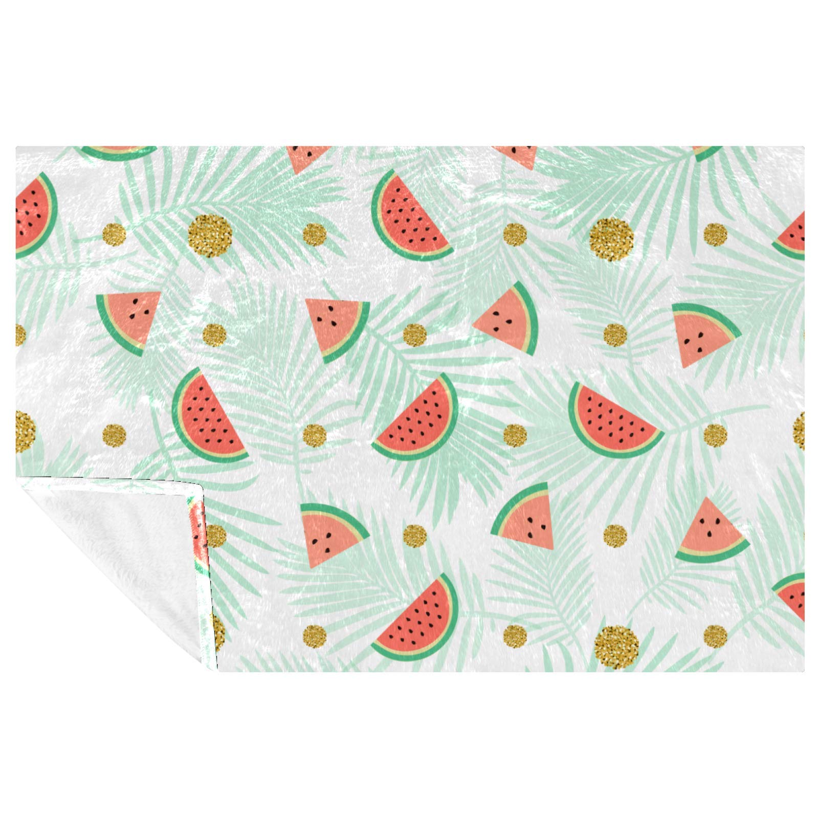 Couverture douce pastèque pour vos soirées cocooning sur le canapé ou vos pique-niques