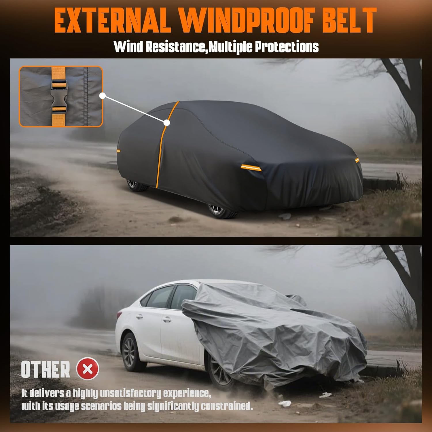 Kayme Car Cover Custom Fit for Mazda Miata MX-5 MX5,Pontiac Solstice,Honda S2000,Mercedes Benz SLK 200 230 250 280 320 350,Outdoor Waterproof All Weather Full Exterior Cover Rain Sun Wind Protector