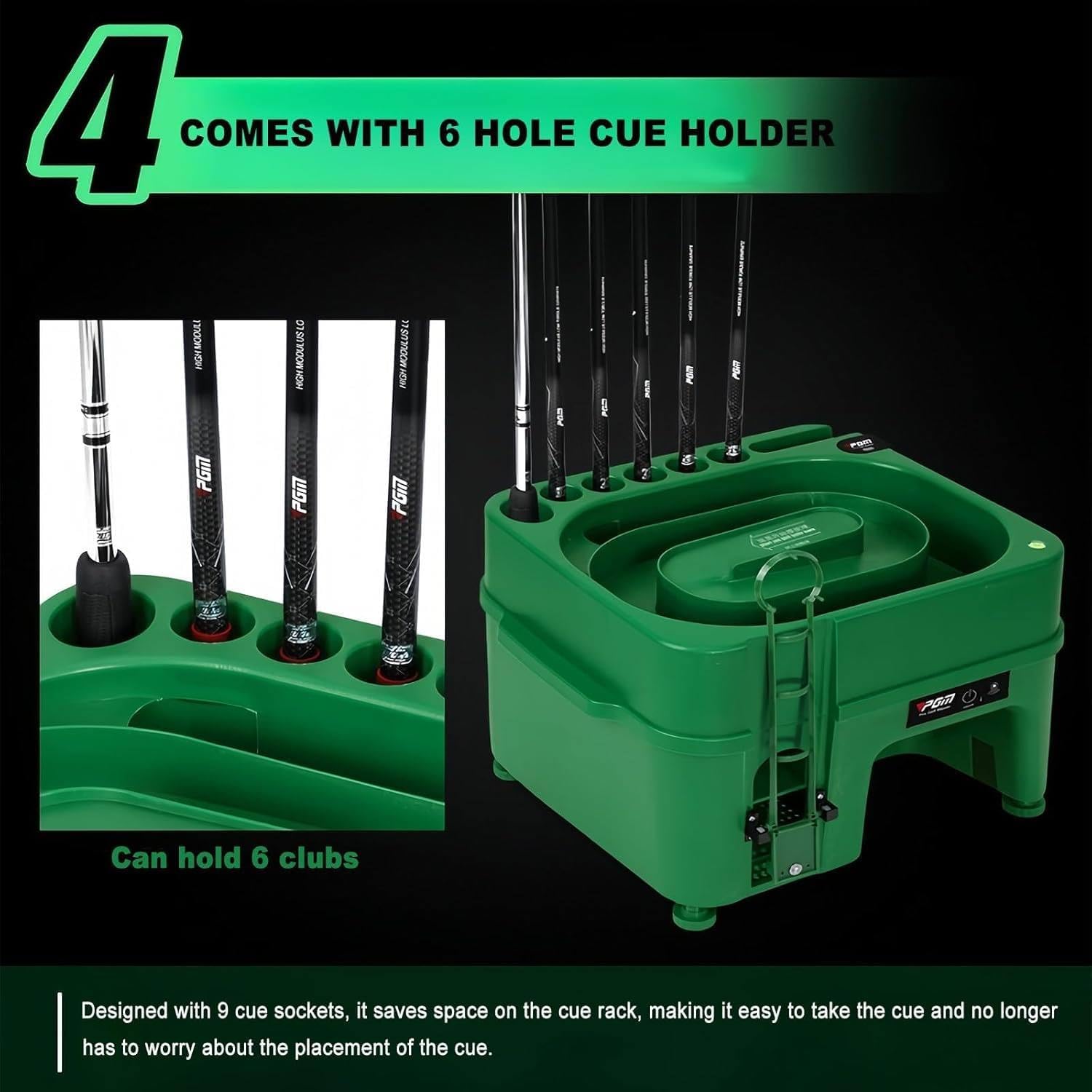 Automatic Golf Ball Pitching Machine with 6 Holes, Electric Golf Ball Dispenser Holds 40 Balls, Ideal for Training and Practice